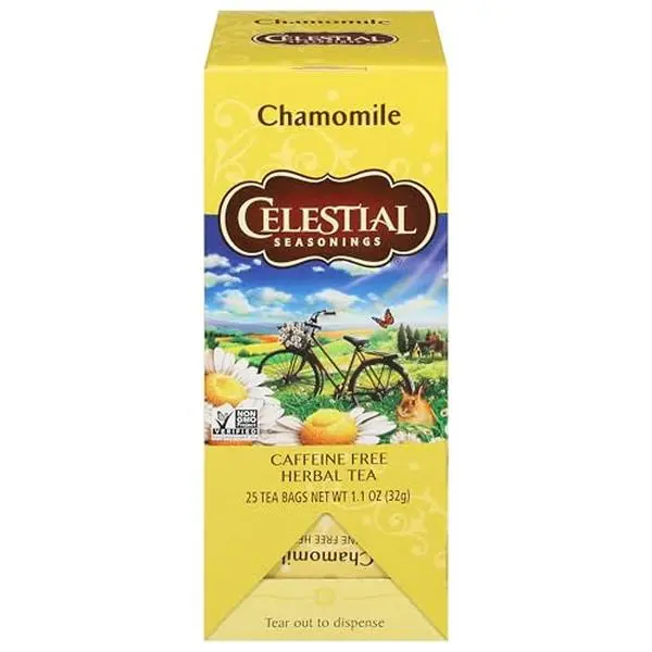 Celestial Seasonings Caffeine Free Chamomile Herbal Tea, 25 Tea Bags