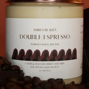 Double Espresso Calming & Soothing Whipped Body Butter for Dry Irritated Skin