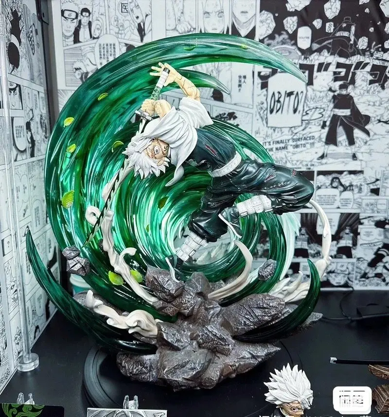 Demon Slayer Gk Sanemi Shinazugawa Wind Hashira Usb Led Light Up Premium Version Boxed Pvc Collectible Statue Action Figure