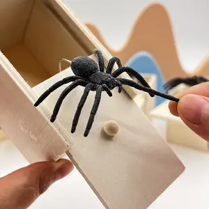 This Season’s Hottest Wooden Spider Prank Box – Funny & Scary Insect Gag Toy, Durable Novelty Prank Prop for Adults & Teens, Hilarious Surprise Gift for April Fools’ Day/Party Jokes/Holiday Celebrations, Viral Practical Joke Item for Prank Lovers & Trick