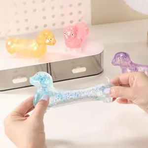 Dachshund Slow-Rise Stress Relief Toy - Sensory Stretch, Rebound & Squeeze Toy, Handmade Grape Crystal Mochi Glutinous Rice Cake Set, Interactive Dancing Singing Duck, Desktop Anxiety Relief & Focus Tool, Party Favor