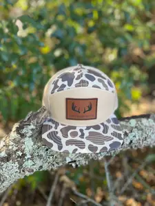 Deer Horns - “Old’s Cool” Camo Flatbill Snapback - Lost Hat Co.