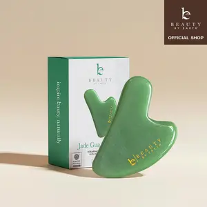 Beauty by Earth Jade Gua Sha - Facial Sculpting Natural Jade Tool for Contouring, Depuffing, and Relaxing Massage and Circulation For Refreshed Appearance