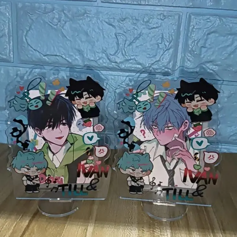 Anime Alien Stage Ivan Till Cosplay Acrylic Photocard Holder 3 Inch Card Holder Photo Frame Display Stand Desktop Decoration