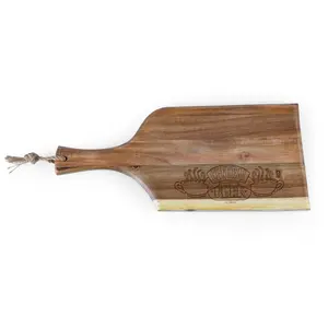 Toscana Friends Central Perk Artisan 18" AcaciaServing Plank