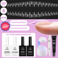 Short Oval 【Kit】16 Sizes-224 Pcs