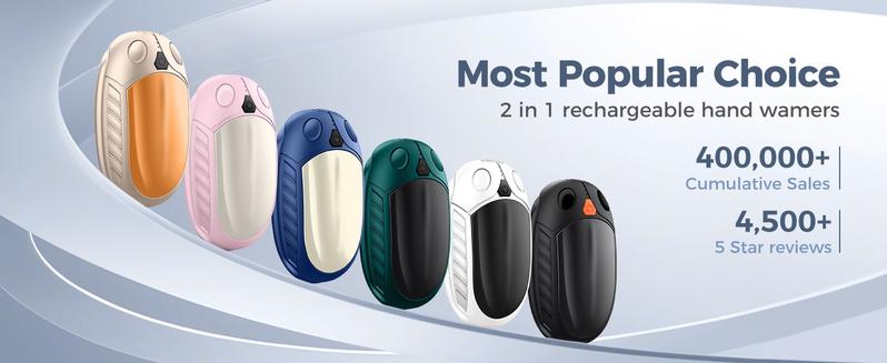 AI Hand Warmers Rechargeable 2 Pack, AI Temperature Control Pocket Size Electric Handwarmers, Quick Charge Portable Hand Warmer Great Gift for Christmas Outdoors, Hunting, Golf, Camping AI Hand Warmers Rechargeable 2 Pack, AI Temperature Control Pocket Size Electric Handwarmers, Quick Charge Portable Hand Warmer Great Gift for Christmas Outdoors, Hunting, Golf, Camping