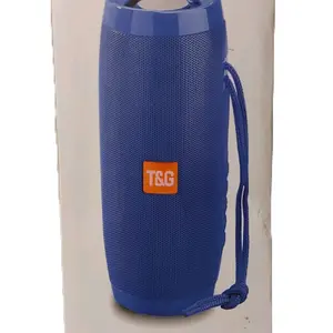 T&G Blue Stereo BT Speaker for Audio with Smartphone Compatibility