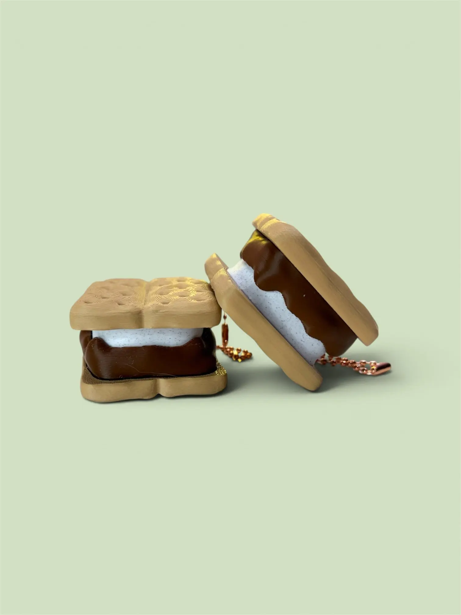 Smores Clicker Fidget Keychain