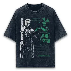 [Washed T-Shirt] Limited Albert Wesker Resident Evil Vintage T-Shirt, Gift For Women and Man Unisex T-Shirt