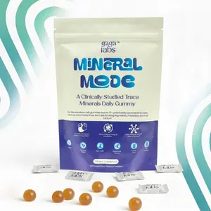 Gaga Labs Mineral Mode Gummies 400 mg Ionic Trace Minerals Complex 72 Essential Minerals for Hydration Energy Focus Mood Electrolyte Balance Support No Added Sugar Orange Citrus Flavor Vegan Non-GMO Gluten Free