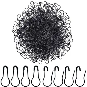 500 Pcs Black Bulb Pins 0.8 Gourd Safety Pins for Craft Project Home Accessories