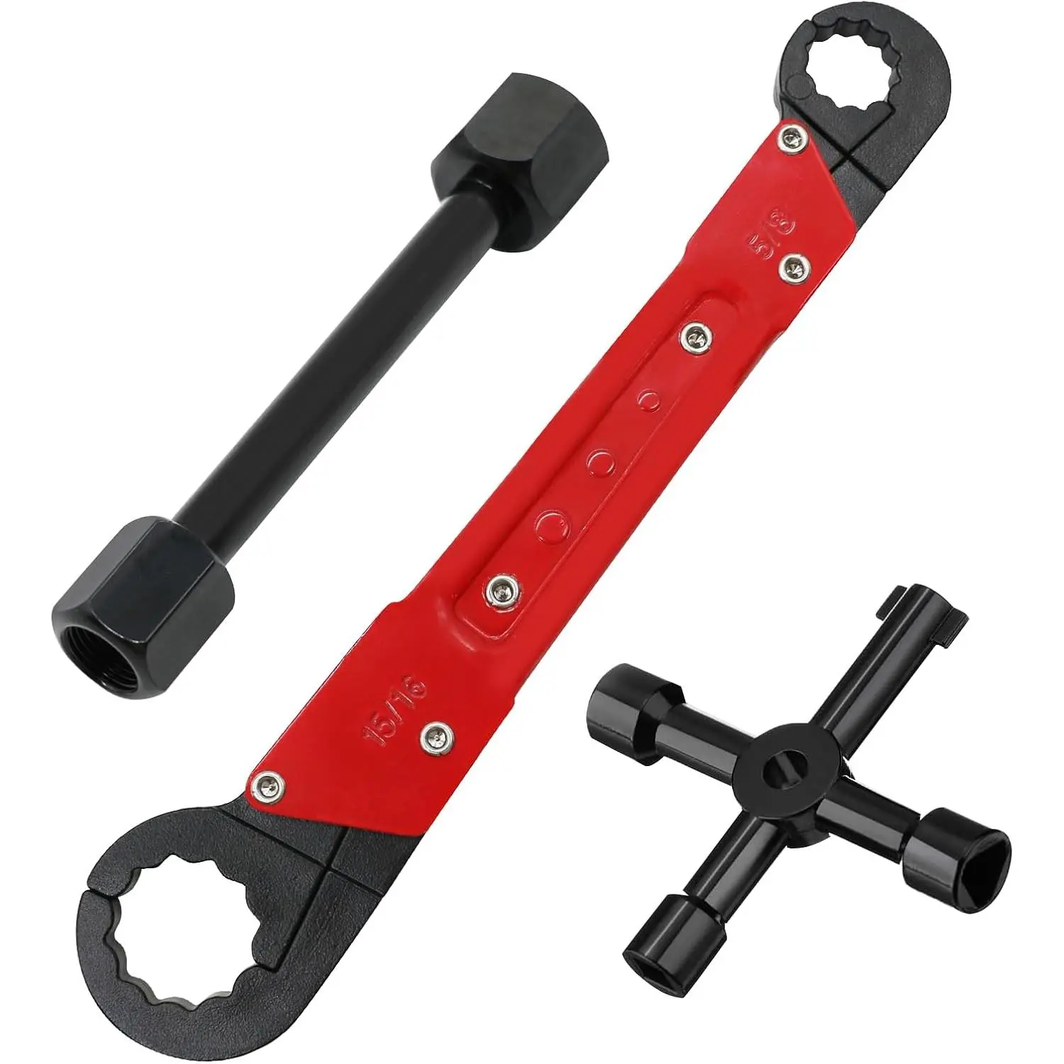 Angle Stop-On Wrench Kit, 1/2-inch High-Precision Plumbing Wrench with Compact Design, Double-Acting Efficiency, High-Quality Materials for Bathroom & Kitchen Valve/Pipe Installations, Manufacturer Warranty