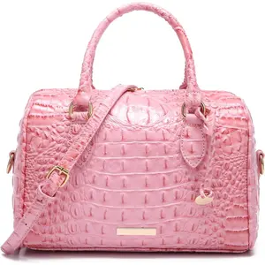 Top-Handle Crocodile Purses For Women Crossbody Leather Bags Trendy Large Capacity Tote with  Strap