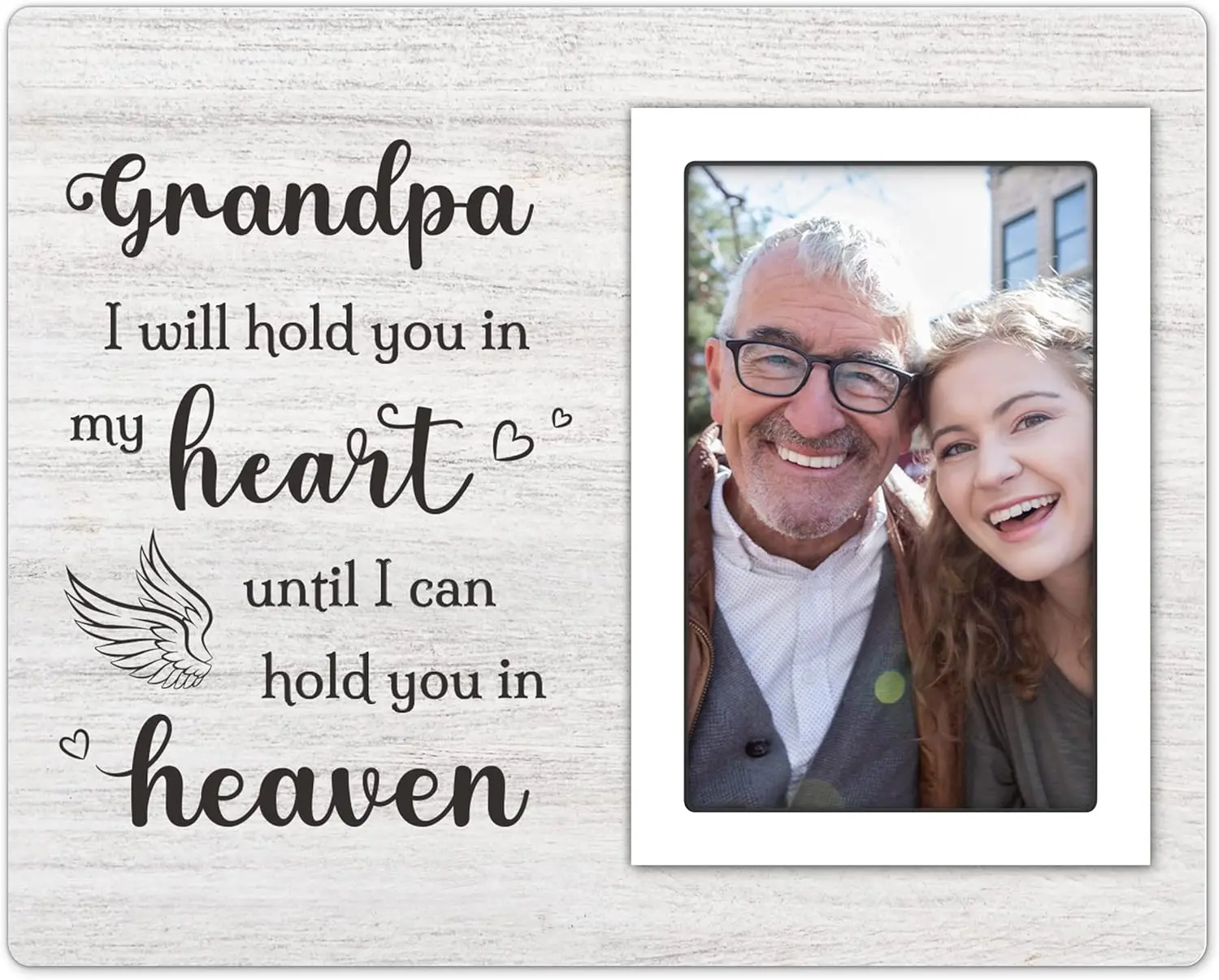 Memorial Gifts for Loss of Grandfather - Memorial Picture Frame - Loss of Grandpa Sympathy Gifts, in Memory of Grandpa Bereavement Remembrance Condolence Gift, Fits 4x6 In Photo