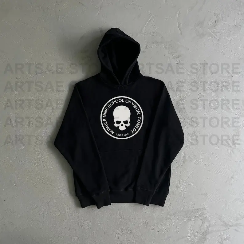 Number Nine School of Visual Comedy Hoodie - Number Nine Hooded Sweatshirt