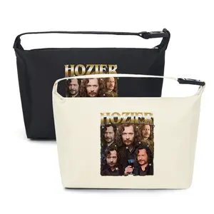 Hozier Band Music Print Lunch Bag Tote for Office School Use Perfect Gift for Music Lovers Food Carrier for Birthday Christmas Thanksgiving Valentine's Day and Special Occasions Durable Portable Cooler Bag for Adults