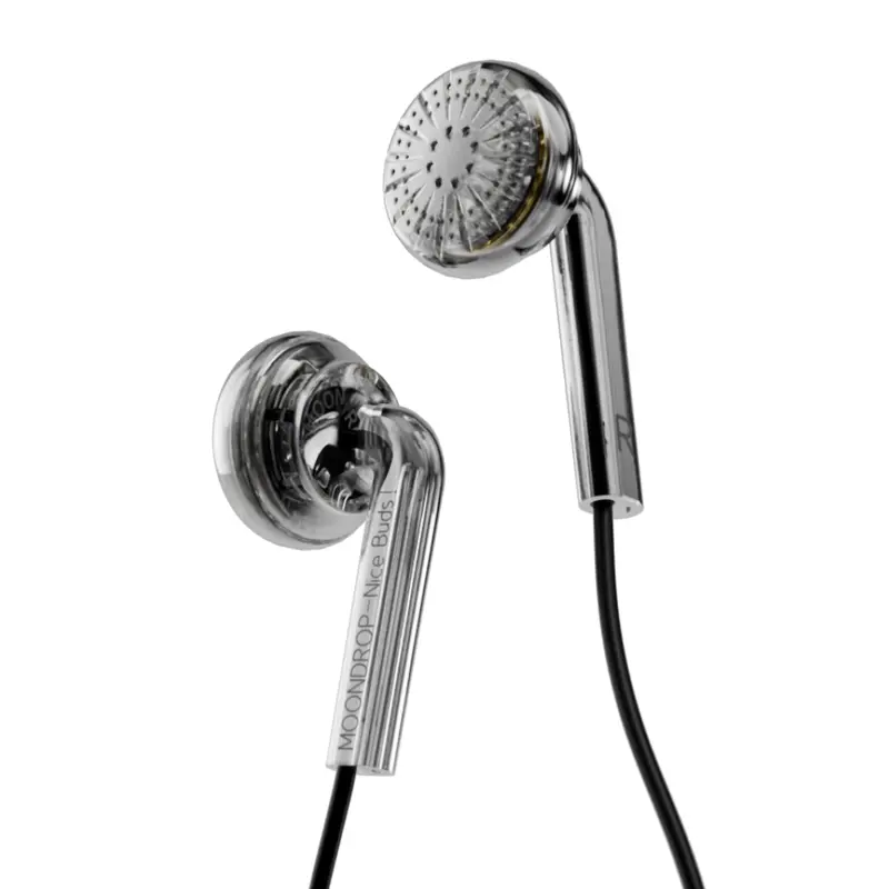 MOONDROP NICE BUDS Premium Earbuds - 15.4mm Dynamic Driver Wired In-Ear Headphone, 3.5mm Jack Electronic Earphones, Semi-Open Flat Noise Isolation Gaming Earbuds for School Use