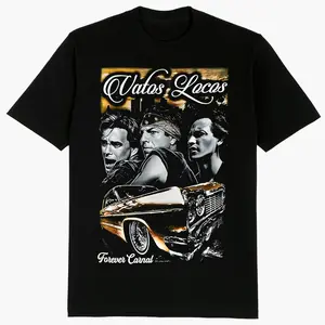 Old Movie, Vatoloco, Chicano Clothing, Cholo, Gangster clothes, Hoodies for men, Men's clothing, Streetwear, Lowrider, Graphic tee, Men gifts