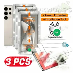 KAYKWONG'S Three-Pack Screen Protector, For Samsung Galaxy S22/s23/s24/s25/s26, Oleophobic Coating, 9h Hardness, Easy Install, Compatible with Phone Cases