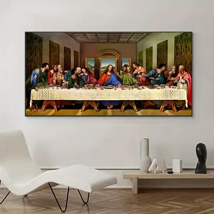 The Last Supper Pattern DIY Diamond Arts Colorful Painting Kit without Frame, DIY 5D Diamond Arts Colorful Painting for Bedroom Home Wall Decor