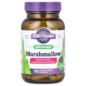 Oregon's Wild Harvest Organic Marshmallow, 90 Organic Vegan Capsules (425 mg per Capsule)