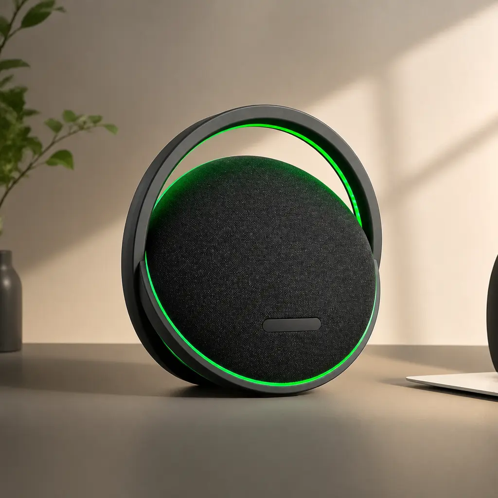 IX-122 Premium Metal Indoor Wireless Bluetooth Speaker, Rechargeable Durable Audio Device for Bedroom, Living Room Home Use with Smartphone, Tablet Connection