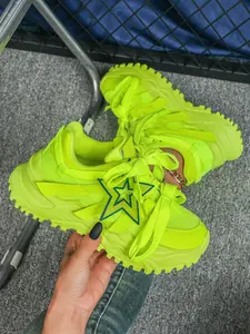 Women's Fashion Casual Trainer Sneakers with Detachable Star Decor, Breathable Low Top Lace-Up Sneakers for All Seasons, Perfect Gift for Holidays, Fashionable Sneakers