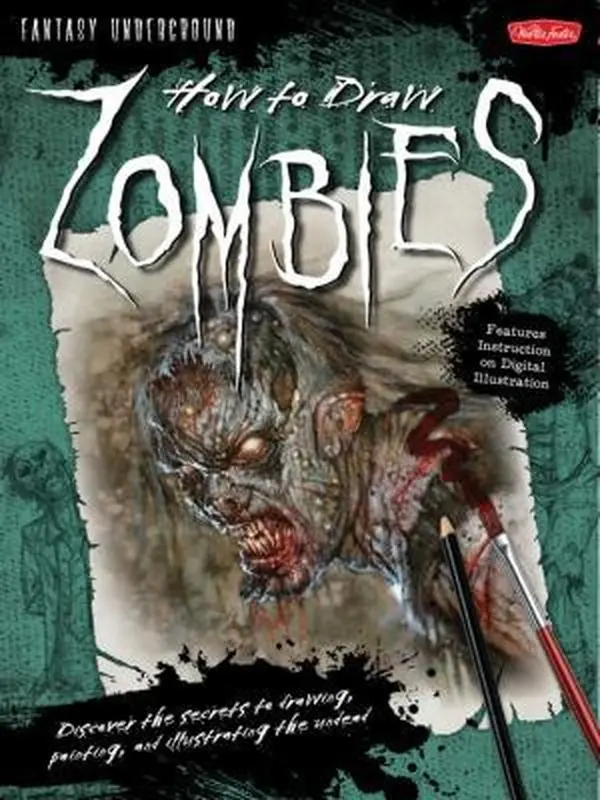 USED Book - How to Draw Zombies: Discover the secrets to drawing, painting, and illustrating the undead by Merrie Destefano (Paperback) - english