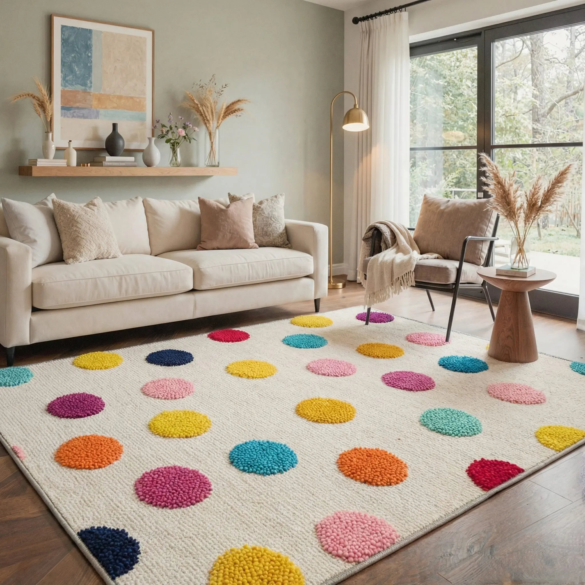【Deals For You Days】GENIMO Home Rug – Soft, Non-Slip, Pet Friendly, Machine Washable Carpet, Ideal Area Rug for Living Room, Bedroom, Kitchen, Hallway Floor Decor ,ARC1354-LINEN
