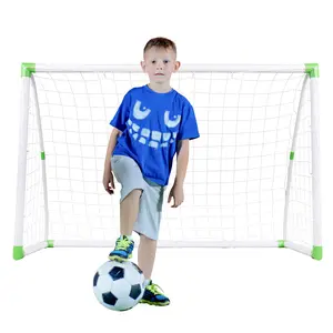 6x4ft Soccer Goal, Kids Soccer Goals for Backyard Portable Pop Up Soccer Net with Net Buckles Ground Nail Football Sports, Complete Training Equipment for Youth, Toddler Outdoor Sports Games