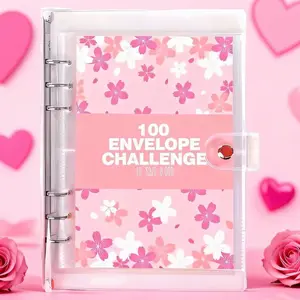 2026 Money Saving Challenge Binder with Cash Envelopes, Savings Tracker Book, Financial Planning Organizer, Budgeting Notebook, Savings Challenge Planner