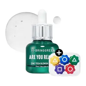 BRINGGREEN X SQUID GAME Zinc Teca Blemish Serum with Gonggi Tossing Game