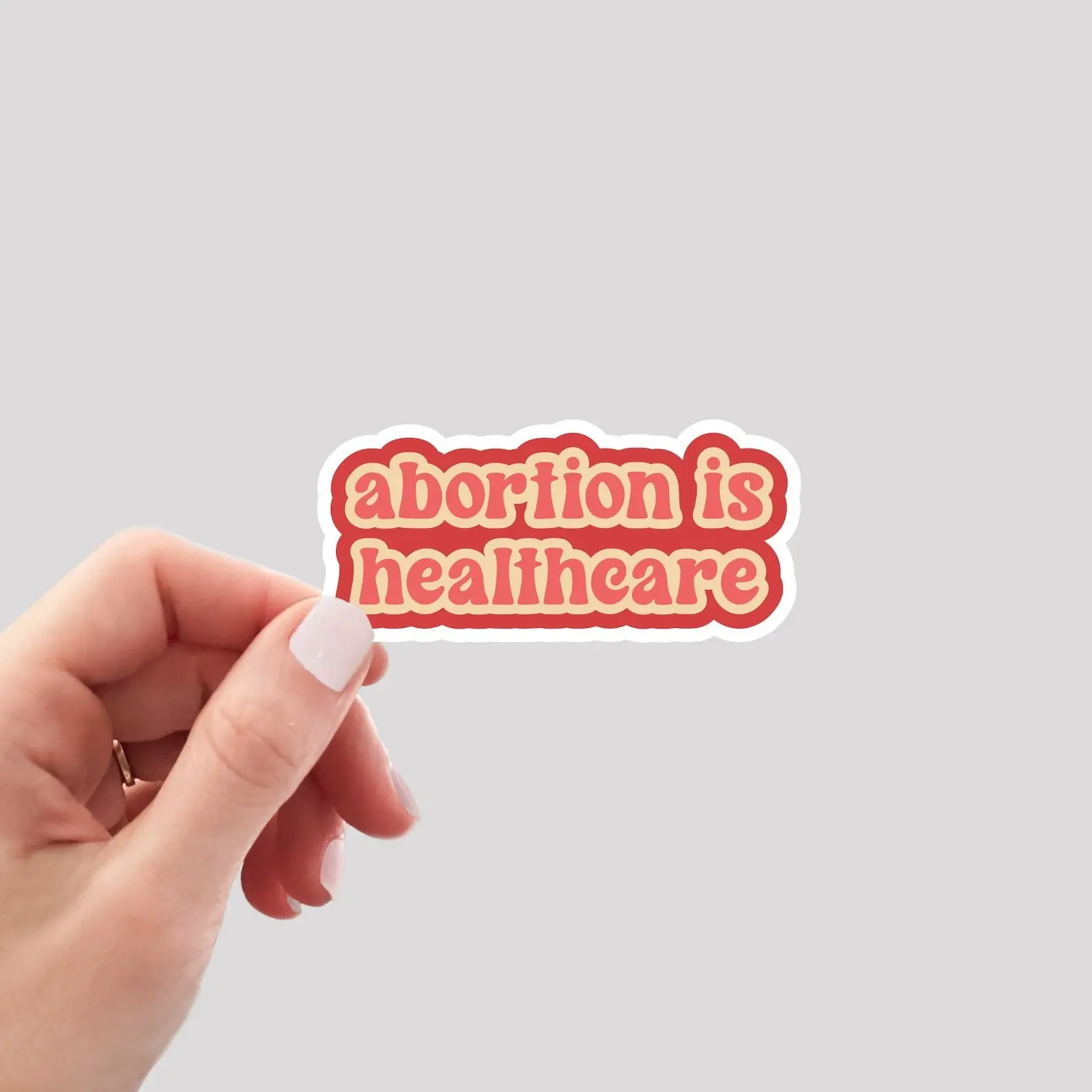Abortion is Healthcare Stickers / Pro Choice Sticker Decal / Reproductive Rights Stickers/ Women's Rights Sticker / Roe v Wade Sticker