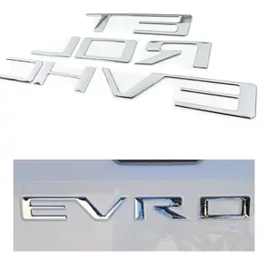 3D Tailgate Insert Letters for Silverado 2019 2020 2021 2022 2023 2024 2025, Chrome Design Emblem Badge Nameplate2026