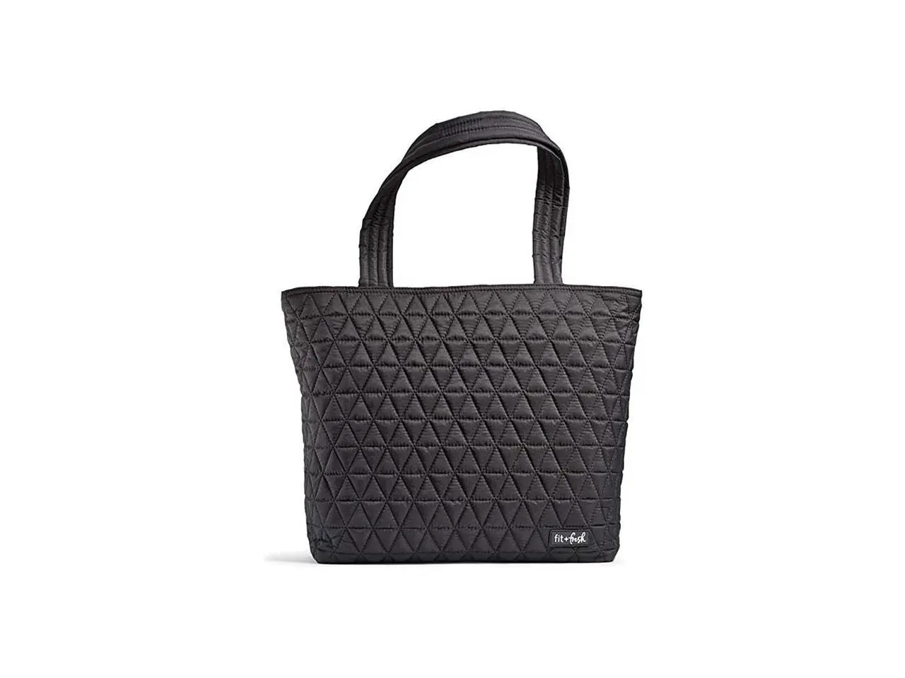 Medport 7447FFP2561 Fit & Fresh Metro Quilted Tote with Lunch Compartment - Black