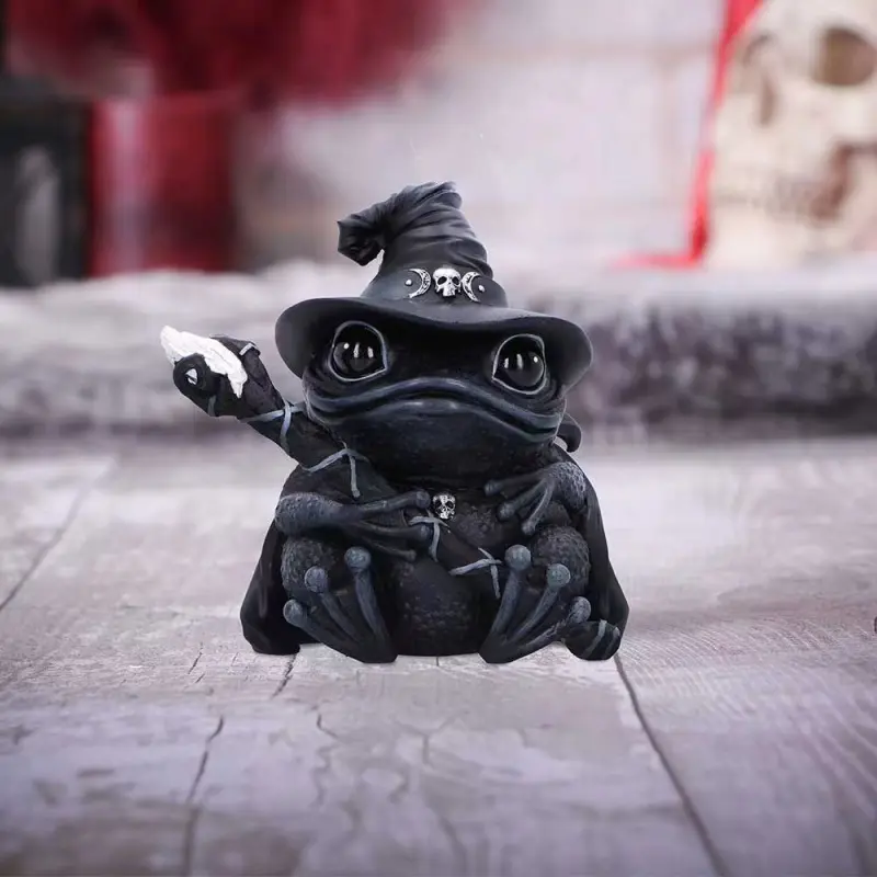 Creative Halloween Animal Sheep Cat Frog Ghost Resin Craft, Resin Figurine Statue, Home Decor Desktop Ornament, Unique Holiday Decoration, Decorative Sculptures, Unique Ornaments