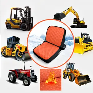 Winter Car Seat Cushion for Trucks, Forklifts, Excavators, Cranes, Tractors, Agricultural Machinery, Breathable Design, with Stitching