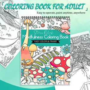 Charming themed coloring book, 1 pack A4 upgraded 24-page anti-ink coloring book, suitable for leisure and entertainment, perfect gift for Valentine's Day, Super Bowl, Ramadan, and other holiday parties