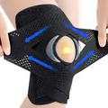 Plus Size Breathable Air Mesh Sport Knee Brace - Adjustable Wrap with Side Stabilizers, Custom Fit Support, Knee Pain Tool for Arthritis, Meniscus Tear Management, Anyone Seeking Pain Relief and Support