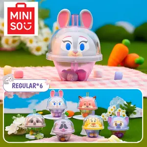 Disney Zootopia Taro Bubble Tea Series Blind Box Collectible Mystery Figures Taro Bubble Tea Theme Design Decor Charms Ideal Gift Christmas Holiday Gift for Kids