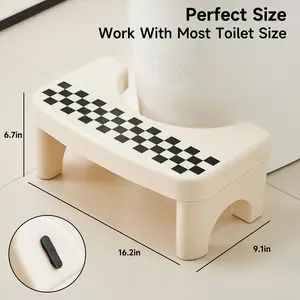 UFORU high6.7 in Ergonomic Toilet Stool with Stylish Design&slip-proof