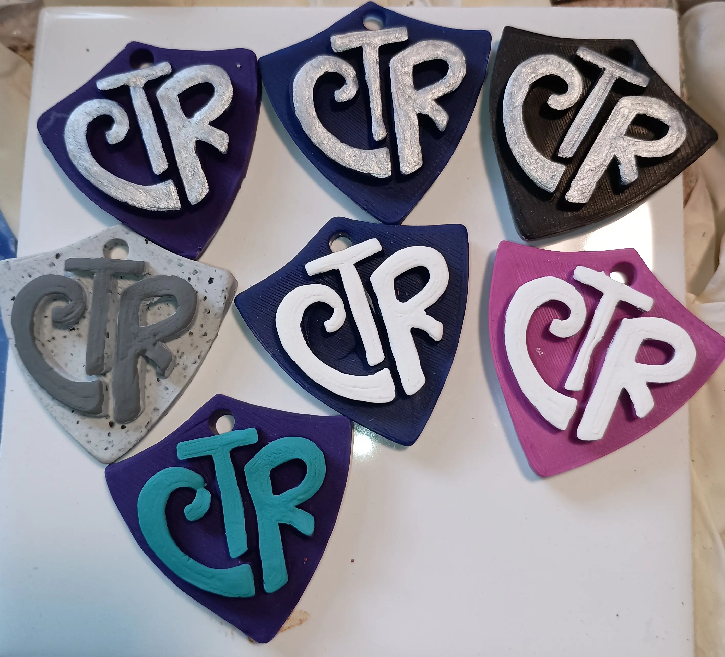 Keychain fobs-handmade polymer clay