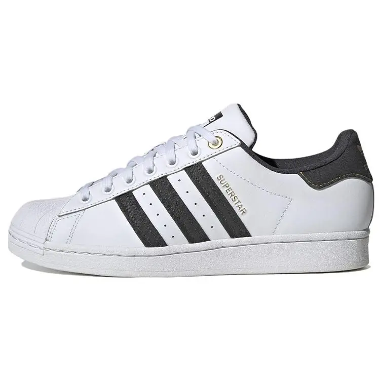 Adidas Superstar White Carbon Gold' Durable Non-slip Low Top Skate Shoes Men's ID1712