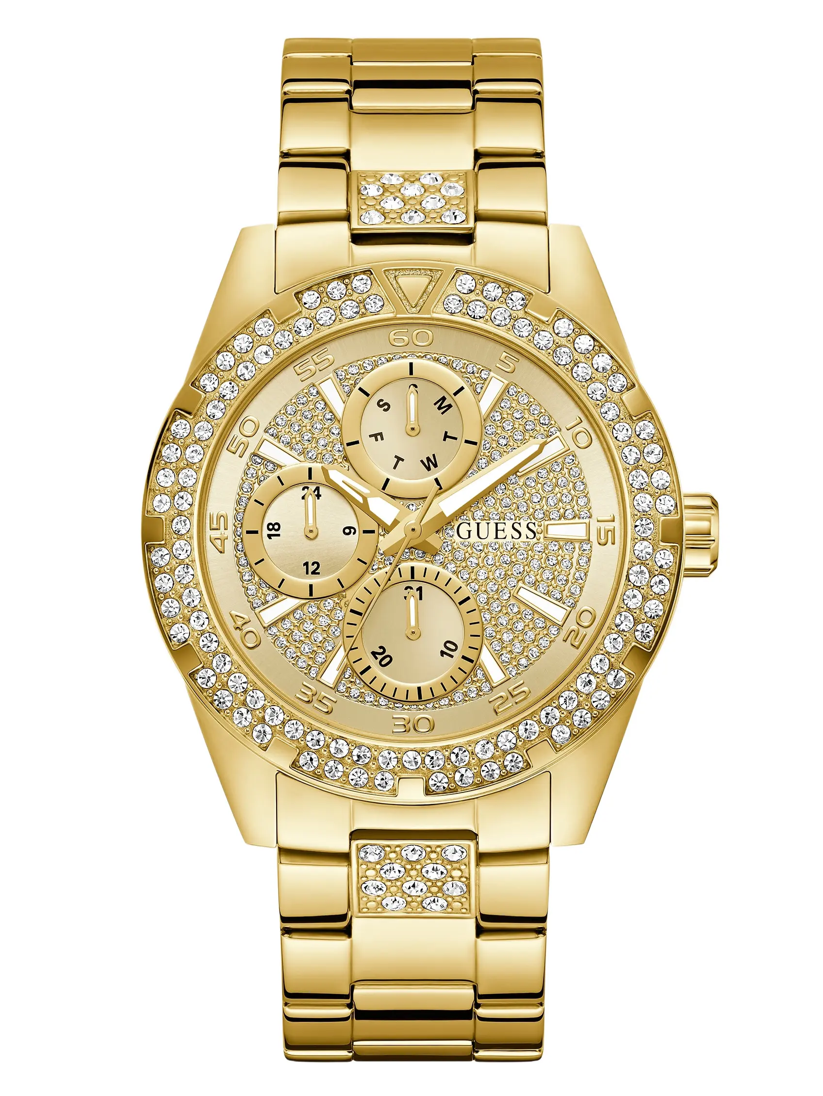 GUESS Male Stainless Steel multi-fuction watch 42 mm