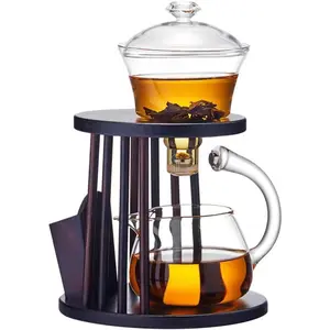 Home Tea Maker Kung Fu Tea Cup Lazy Magnetic Suction Type w/ 6 Cups