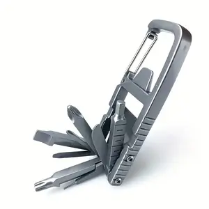 Deximro 13-In-1 Multifunctional Stainless Steel Tool Set, Portable Design for Camping & Hiking, Multi-Purpose Handheld Accessory, Survival Tools