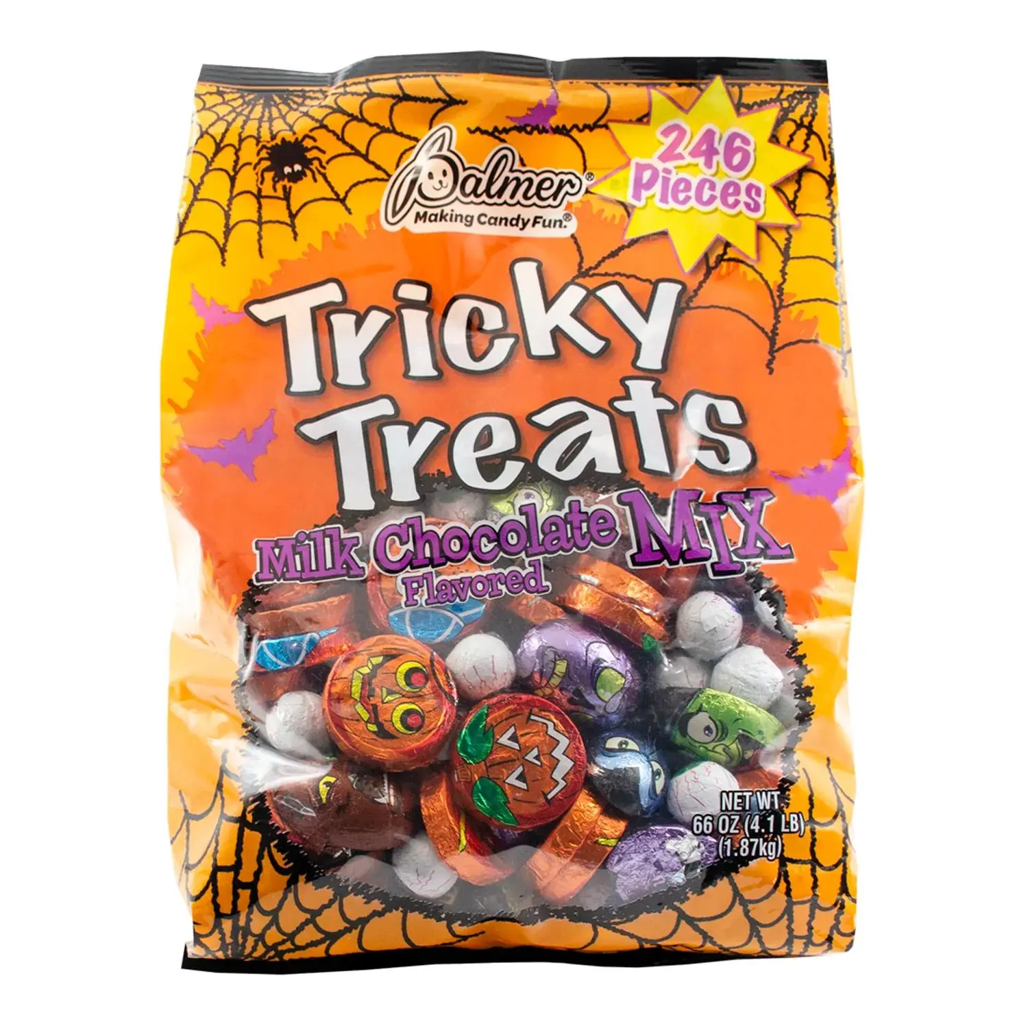 Palmer Halloween Chocolate-Flavored Candy Mix - Bulk, 246 pieces