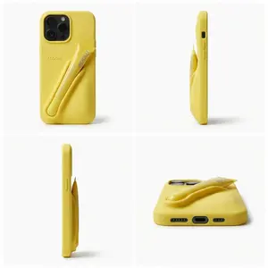 Premium Silky Silicone Phone Case with Back Stick Lip Gloss Holder Compatible for IPhone 17 16 15 14 13 Pro Max Pro Plus 17 Air Soft Protective Cover