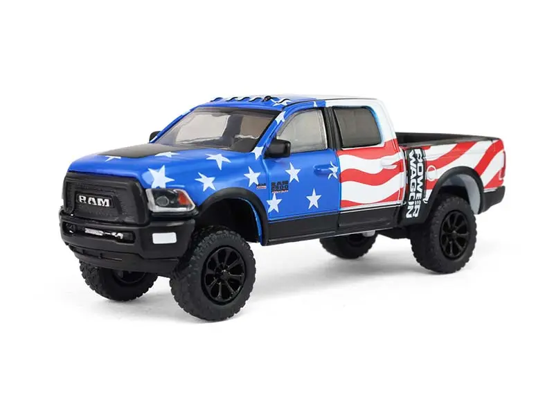 New 2017 Ram 2500 Power Wagon - Anniversary Collection Series 18 America 250 Edition - 1/64 Scale Greenlight 28180B Diecast Collectible Model Car, Die Cast Vehicle, Collectibles Display Piece for Ages 14+, Die Cast Vehicles, Model Cars